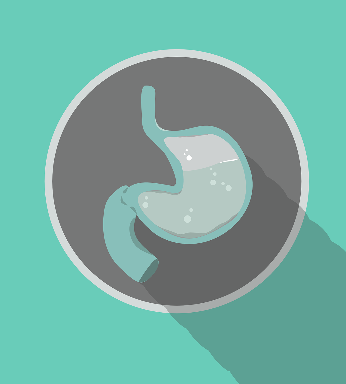 cartoon stomach indicating gut health